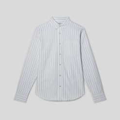 Alternative view of The Classic Oxford Shirt | Canvas / Mauve / Chocolate | Standard