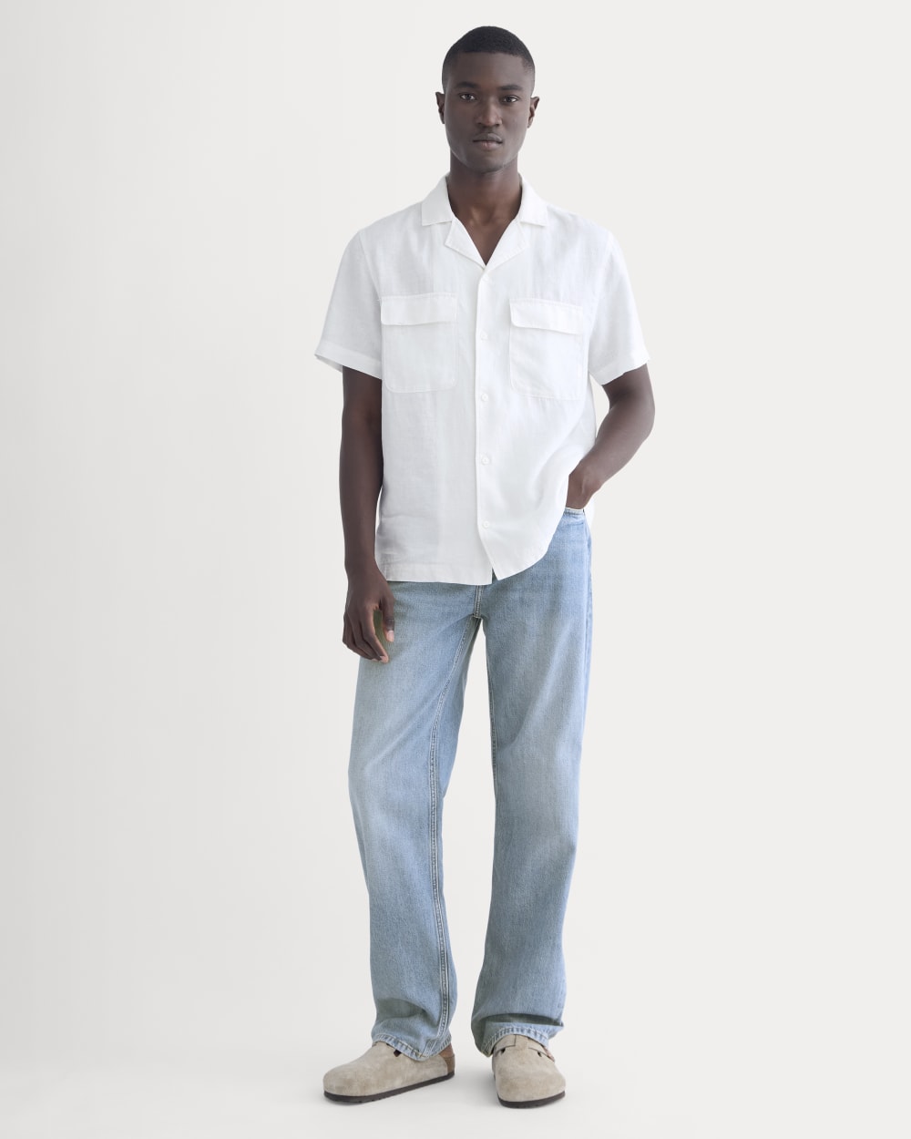 The Resort Shirt in Linen | White - Image 3