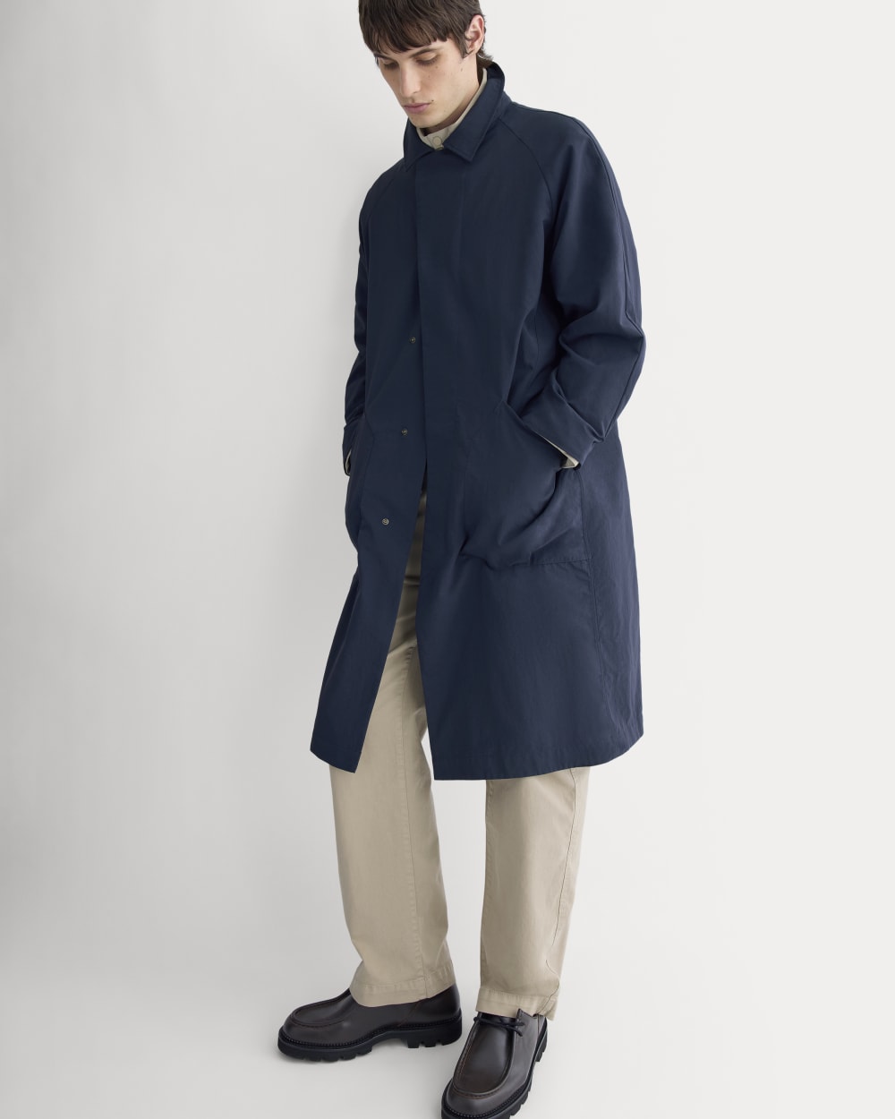Re:Cycled Nylon Mac Coat | Deep Navy - Image 4
