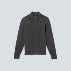 Alternative view of The No-Sweat Full Zip Sweater | Heather Ash