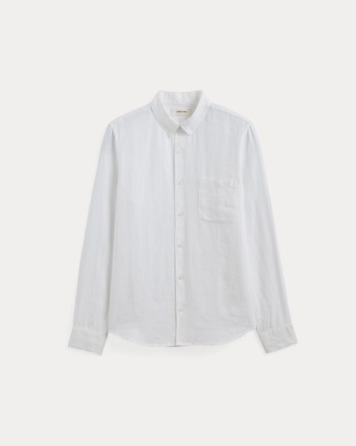 Alternative view of The Classic Shirt in Linen | White