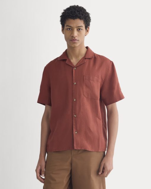 Linen Resort Shirt | Black