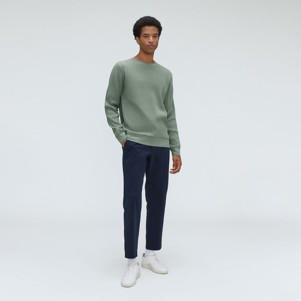The Waffle Long-Sleeve Crew Tee | Lily Pad - Image 6