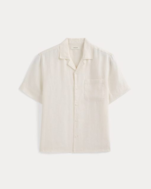 Alternative view of Linen Resort Shirt | Bone