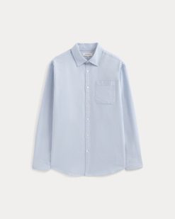 Alternative view of Lightweight Oversized Oxford | Light Blue