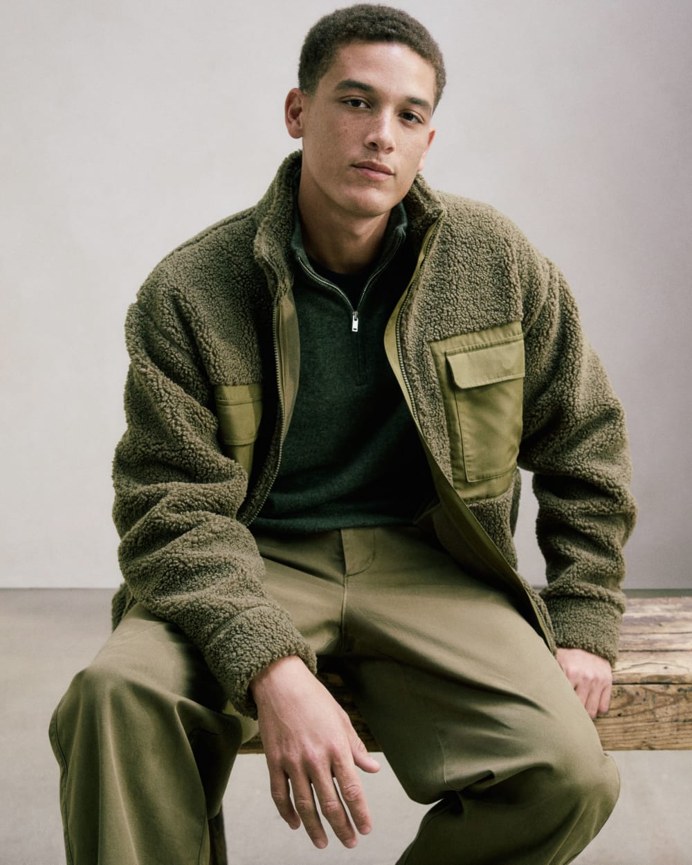 Baggy Chino | Olive | 32L - Image 7