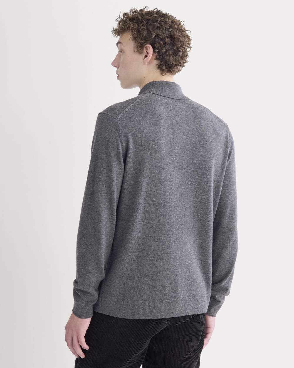 Ultrasoft Button-Down Sweater | Heather Mid Charcoal - Image 5