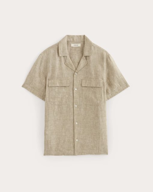 Alternative view of The Resort Shirt in Linen | Cornstalk Chambray