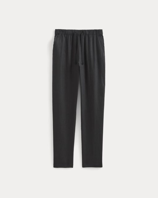 Alternative view of The Linen Easy Pant | Black