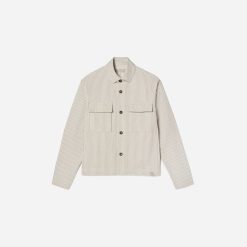 Alternative view of The Everyone Spring Shirt Jacket | Navy Stripe