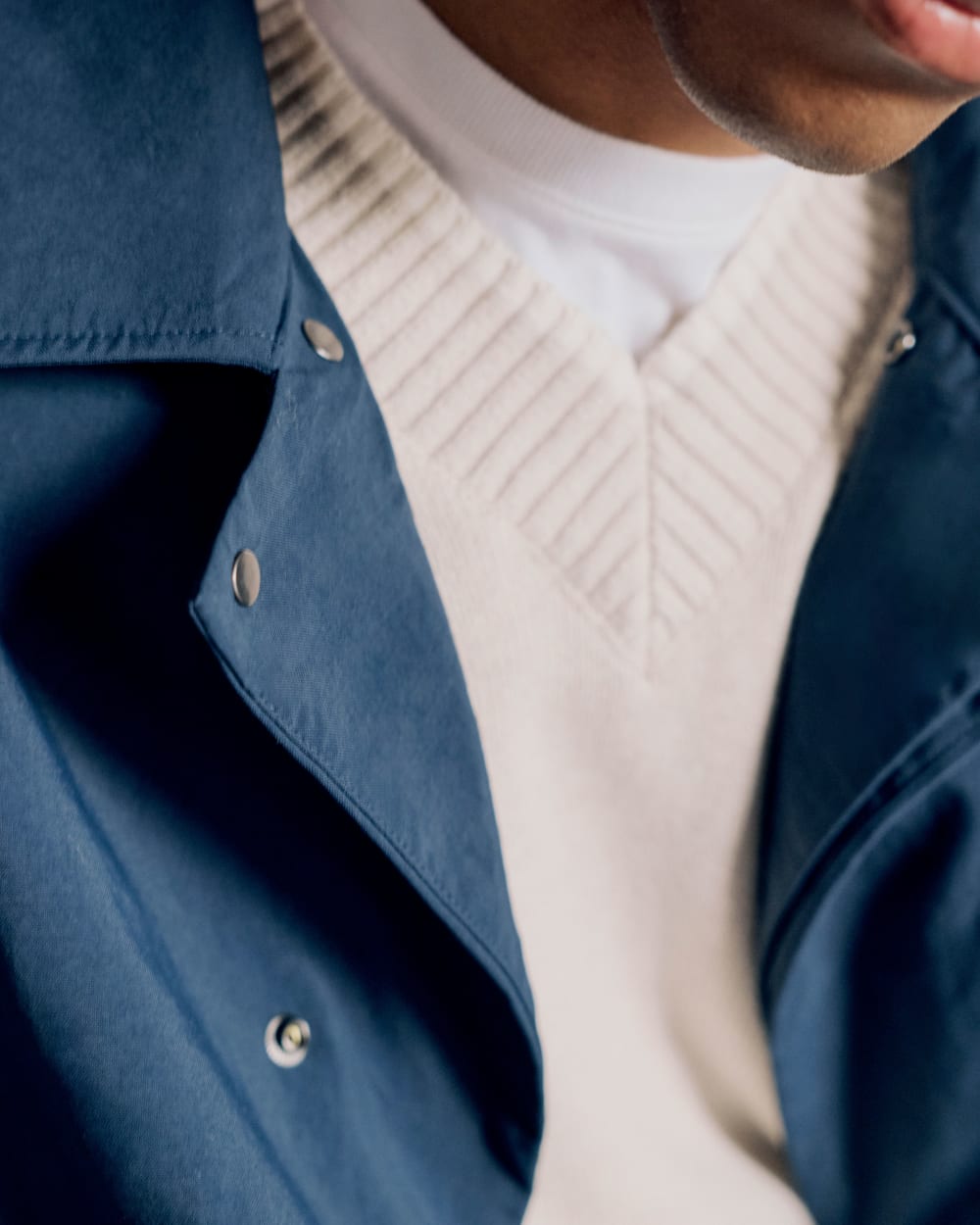 Re:Cycled Nylon Mac Coat | Deep Navy - Image 9