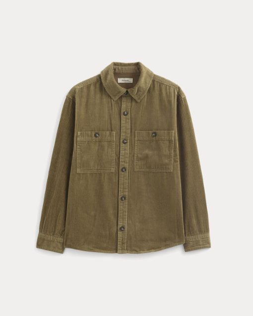 Alternative view of Wide Wale Corduroy Shirt | Aged Brass