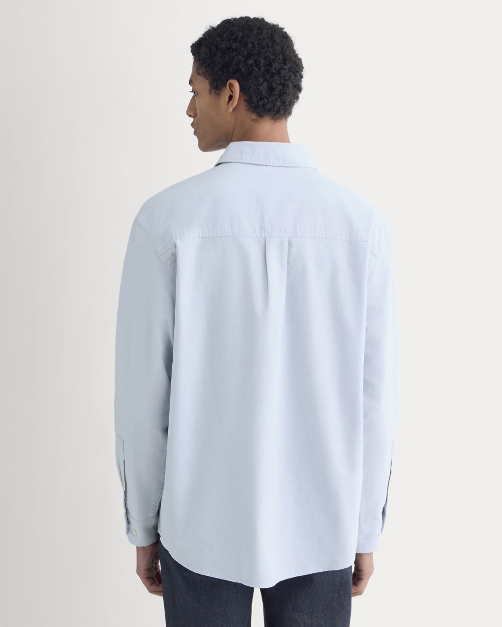 Lightweight Oversized Oxford | Light Blue - Image 5