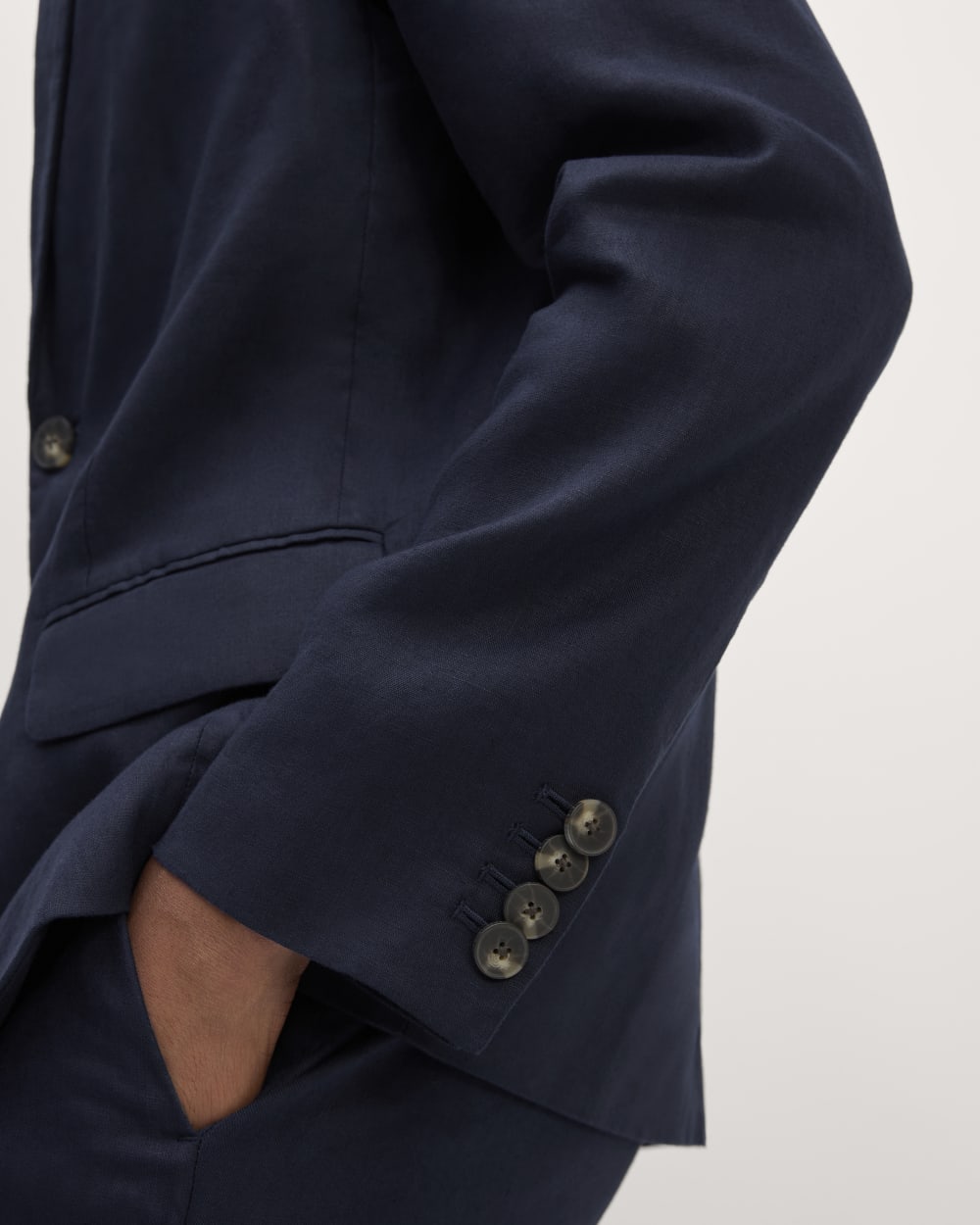 The Linen Blazer | Navy - Image 4