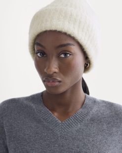 Alternative view of Plush Alpaca Beanie | Bone
