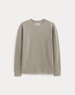 Alternative view of Thermal Crew in Cozy Waffle | Heathered Oatmeal