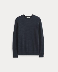 Alternative view of The Cotton Linen Pullover | Navy