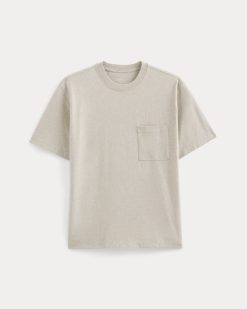 Alternative view of Oversized Midweight Tee | Heathered Oatmeal