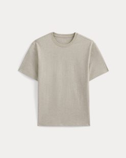 Alternative view of Archive Standard-Fit Cotton Crew | Heathered Oatmeal