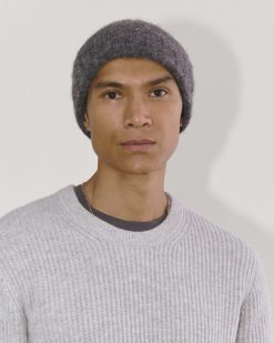 Alternative view of The Alpaca Beanie | Dark Charcoal