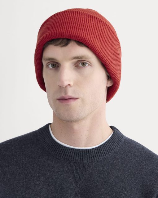 Alternative view of The Cabin Beanie | Berry Red