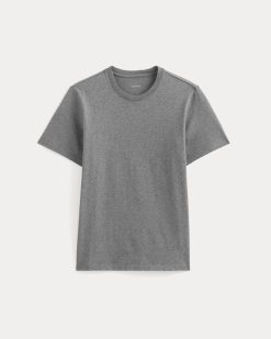 Alternative view of The Premium-Weight Crew | Uniform | Mid Heathered Grey