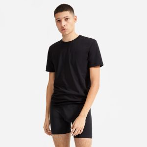 Alternative view of The Supima® Longer Boxer Brief | Uniform | Black