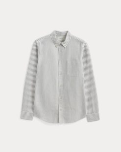 Alternative view of The Slim Oxford Shirt | Bone/Navy | Standard
