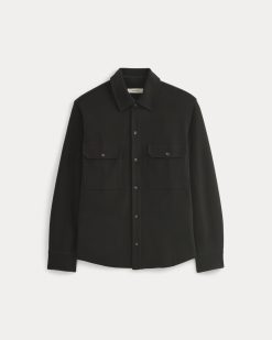 Alternative view of Relaxed Knit Utility Shirt | Black