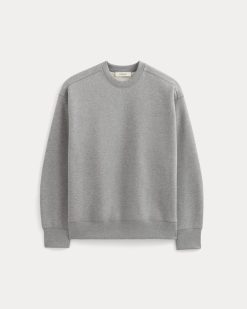 Alternative view of Luxe Fleece Crew Pullover | Vintage Heather Grey