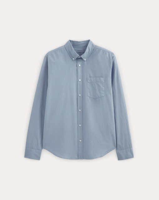 Alternative view of The Washed Poplin Shirt | Soft Blue