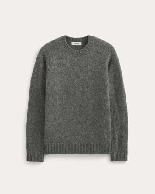 Alternative view of The Cloud Crewneck Sweater | Heather Charcoal
