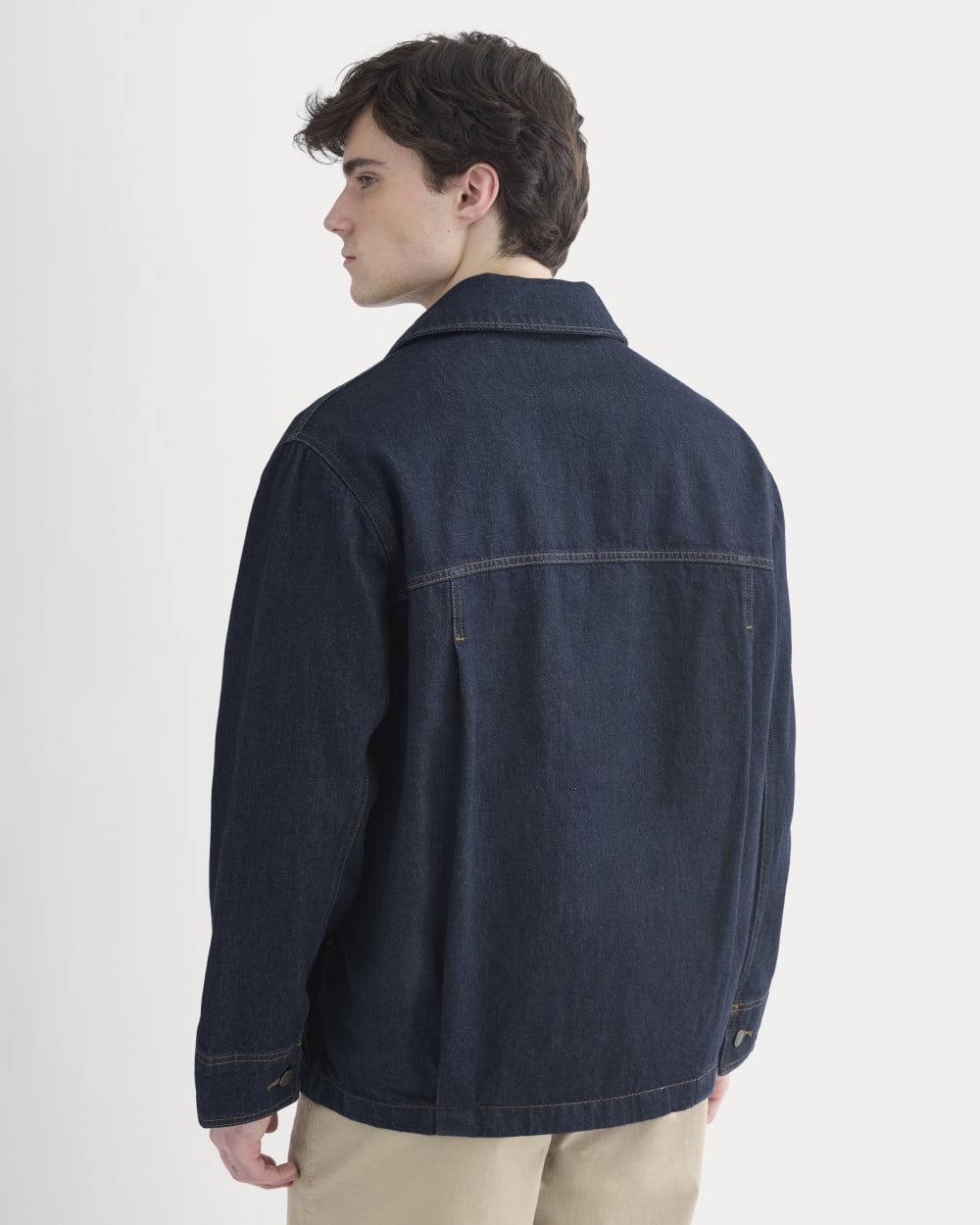 Relaxed Denim Barn Jacket | Dark Rinse - Image 5