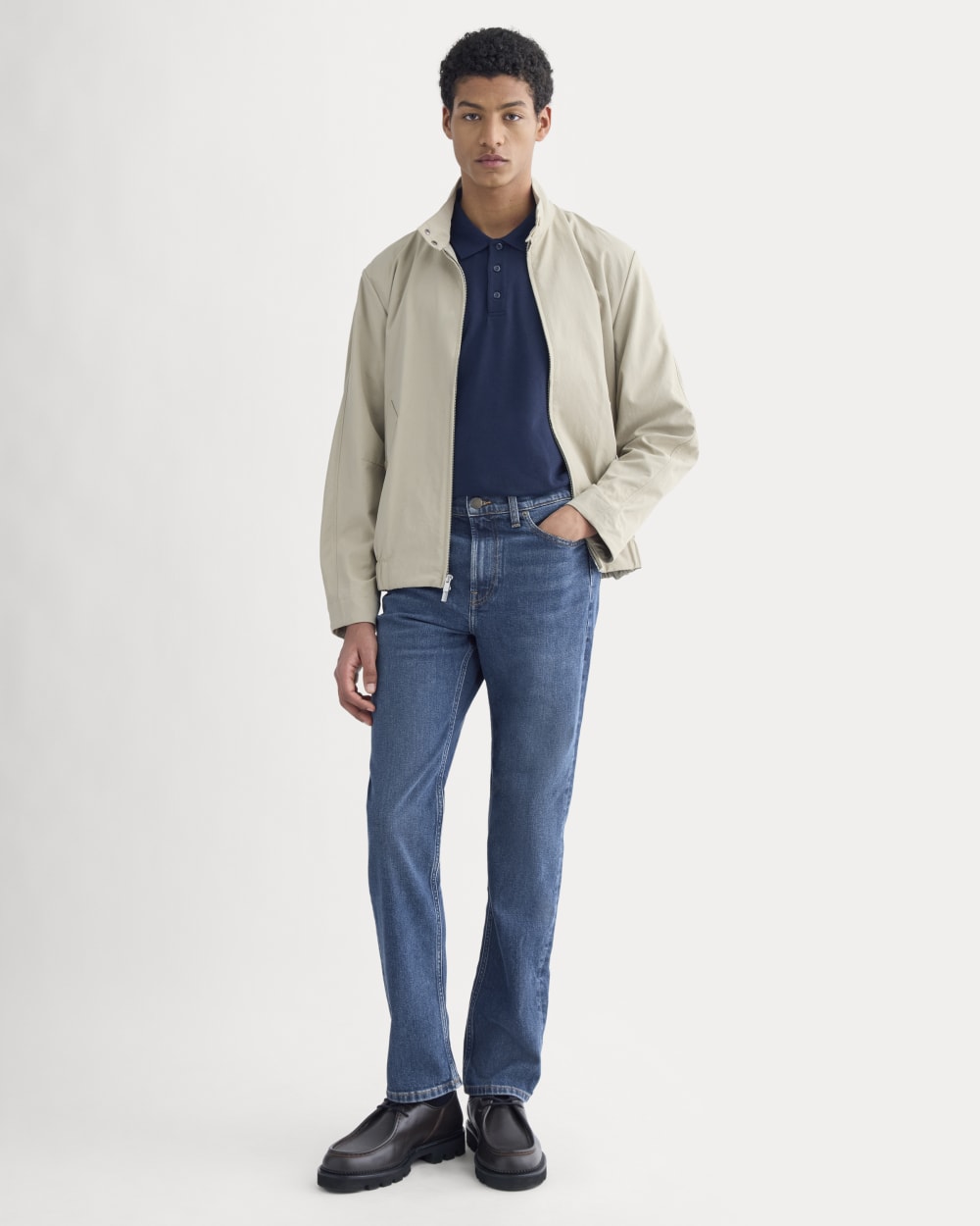 Comfort-Stretch Slim-Fit Jean | Dark Indigo - Image 3