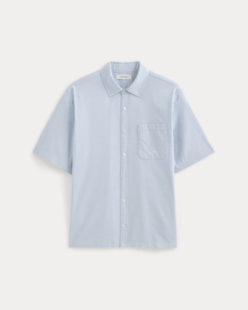 Alternative view of Lightweight Short-Sleeve Oxford | Light Blue