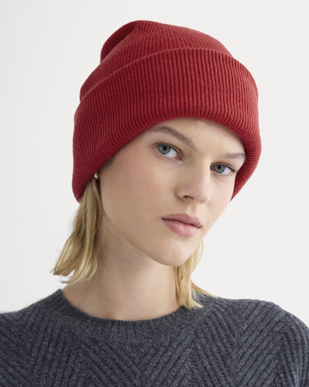 The Cabin Beanie | Berry Red - Image 3