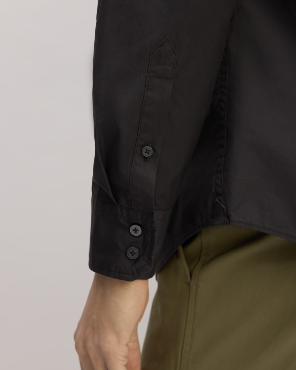 The Supima® Poplin Shirt | Black - Image 5