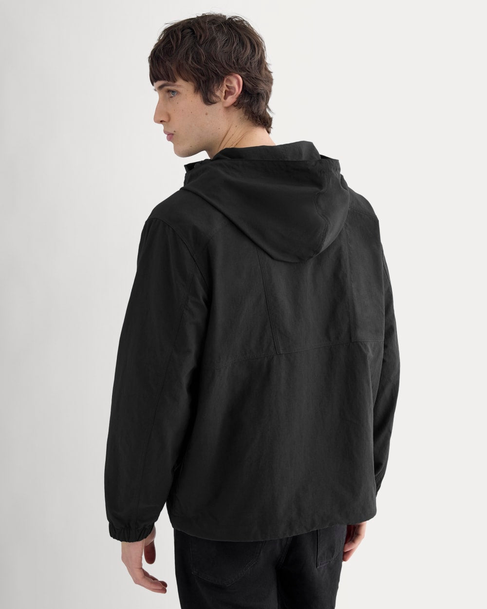 Re:Cycled Nylon Windbreaker | Black - Image 6