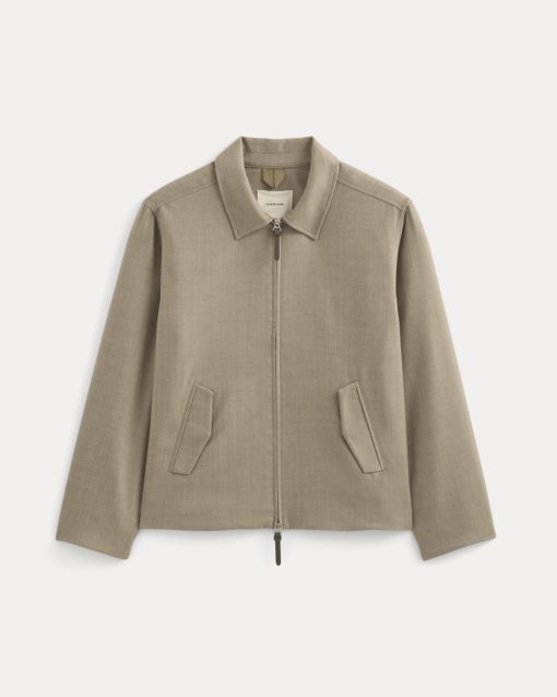 Alternative view of Tailored Zip Jacket | Light Taupe