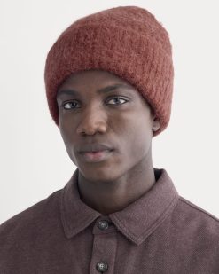 Alternative view of Plush Alpaca Beanie | Merlot