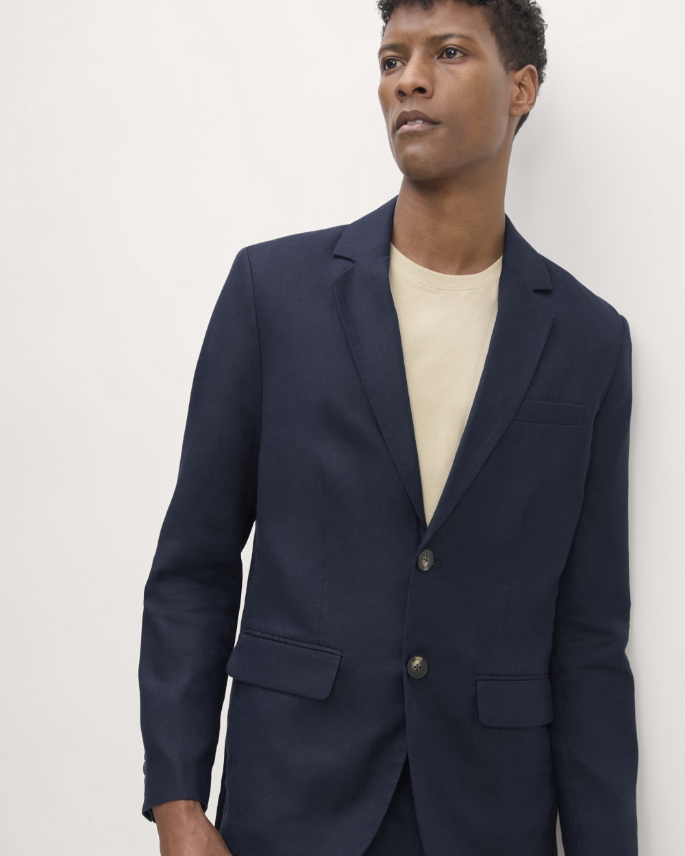 The Linen Blazer | Navy - Image 3