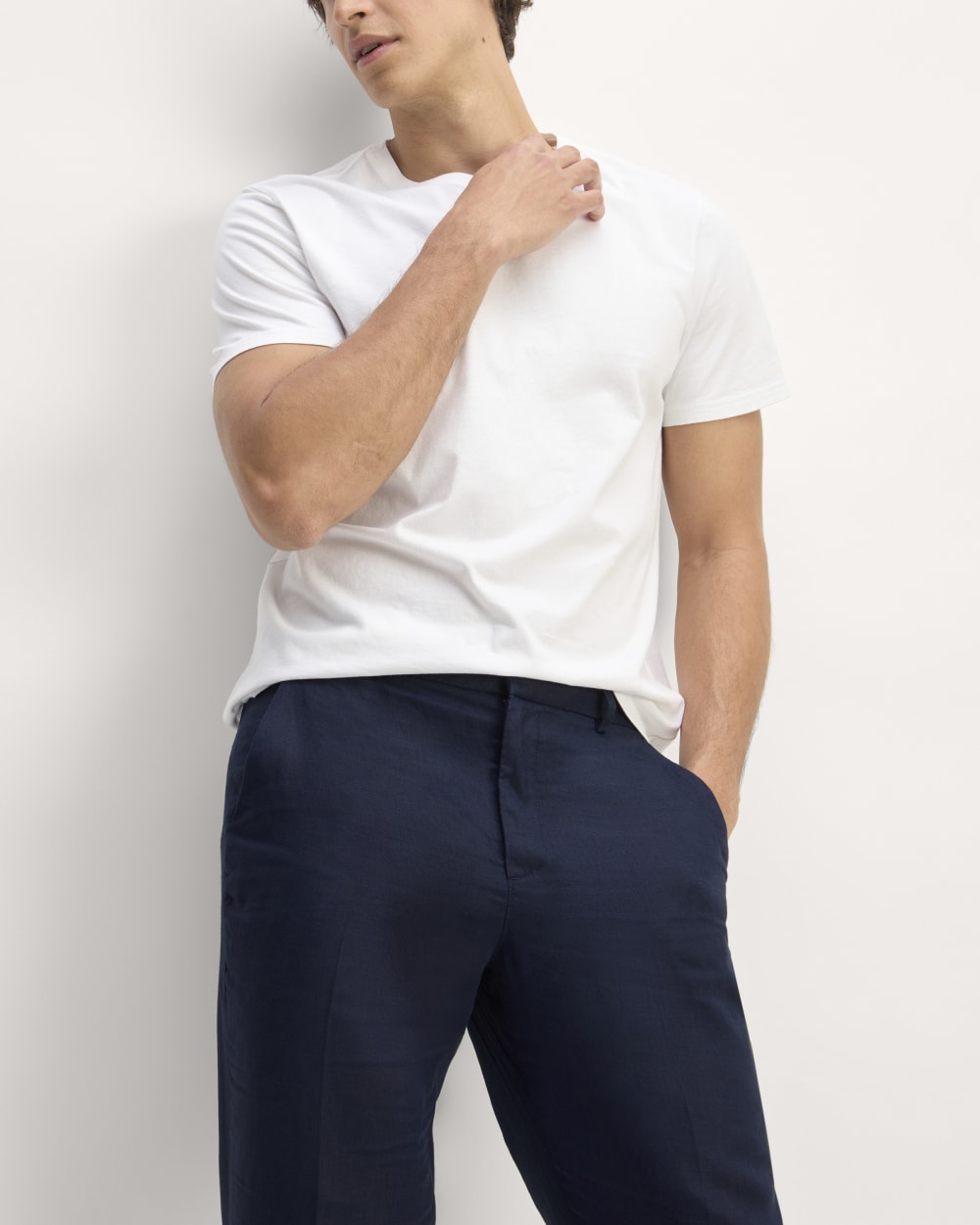 The Linen Trouser | Navy - Image 4