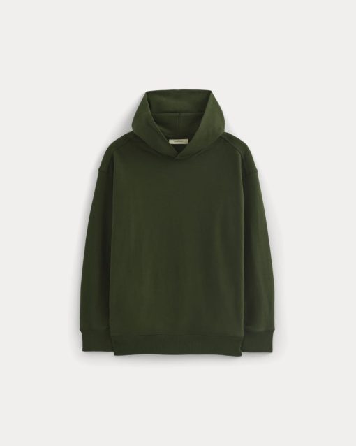 Alternative view of Twill Terry Jacquard Hoodie | Dark Forest