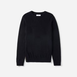 Alternative view of The Grade-A Cashmere Crew | Dark Navy