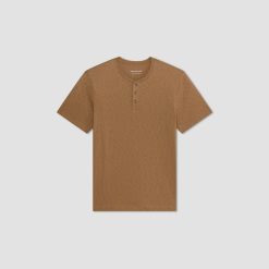 Alternative view of The Cotton Slub Henley | Toasted Coconut