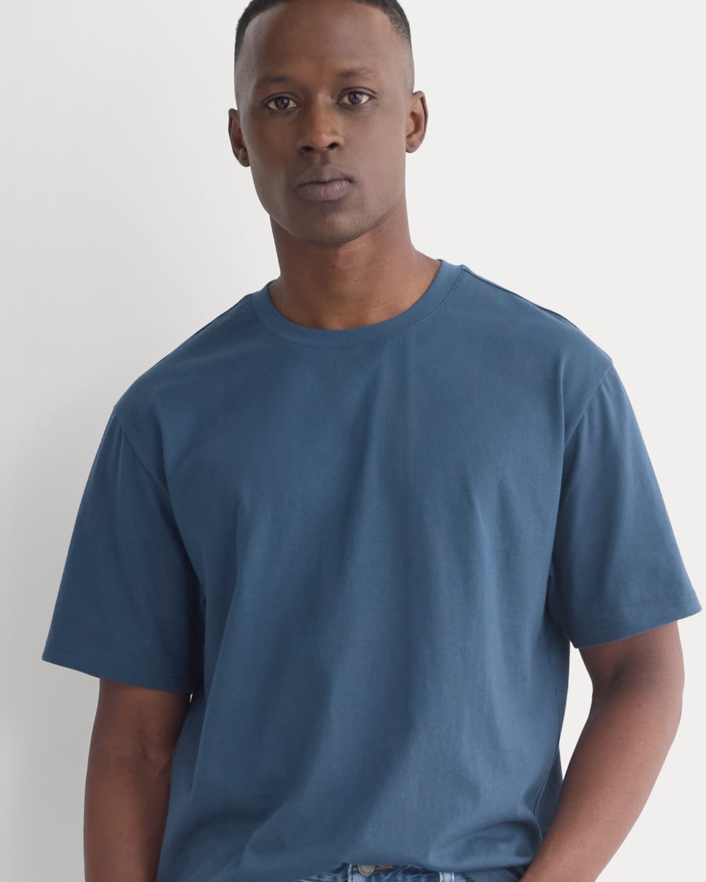 Archive Standard-Fit Cotton Crew | Midnight Navy - Image 4
