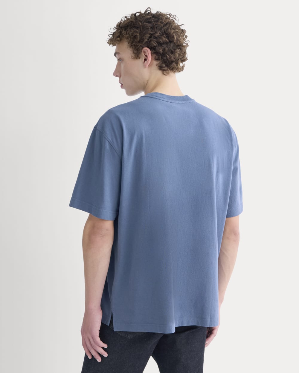 Oversized Midweight Tee | Vintage Indigo - Image 5