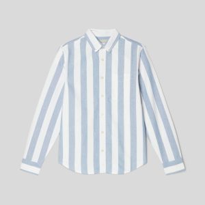 Alternative view of The Classic Oxford Shirt | Mazarine Blue / Bone | Standard