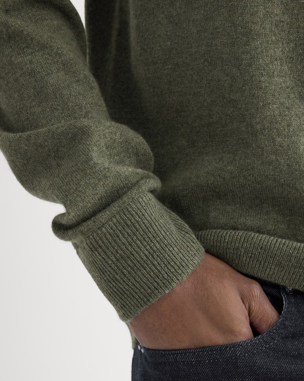 The Cashmere Crew | Heathered Deep Lichen - Image 4