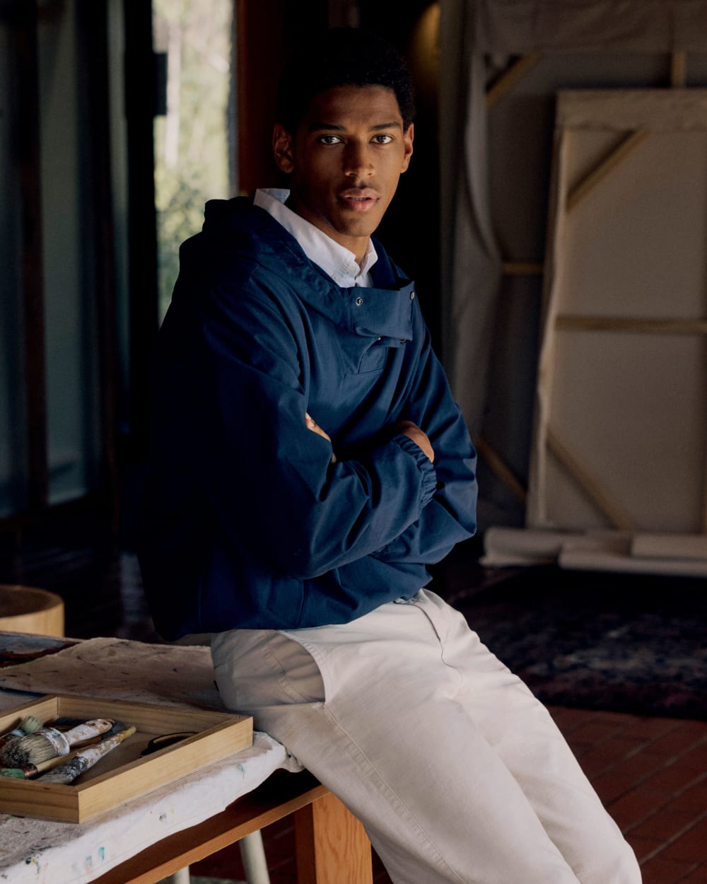 Re:Cycled Nylon Windbreaker | Deep Navy - Image 4